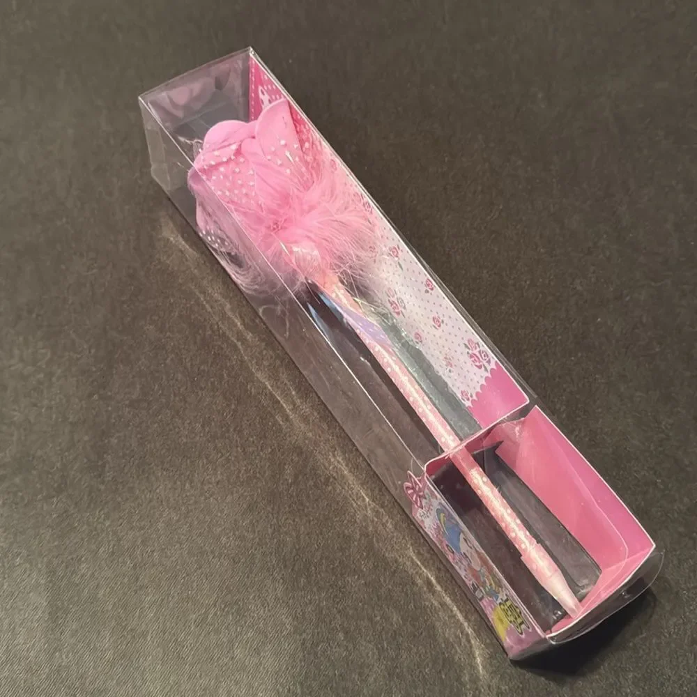 Novelty Pink Rose Birthday Valentines Gift Pens 12 Pack (Individually Boxed) NEW